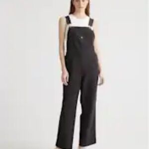Quince Organic Stretch Cotton Twill Relaxed Overalls